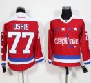 Washington Capitals #77 T.J Oshie Red Alternate Stitched NHL Jersey