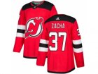 Adidas New Jersey Devils #37 Pavel Zacha Red Home Authentic Stitched NHL Jersey
