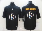 Nike Steelers #19 JuJu Smith-Schuster Black Shadow Logo Limited Jersey