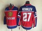 NHL Washington Capitals #27 Kovalev Russia red jerseys