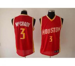 nba fans houston rockets #3 mcgrady swingman red