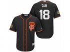 Mens San Francisco Giants #18 Matt Cain 2017 Spring Training Cool Base Stitched MLB Jersey