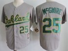 Athletics #25 Mark McGwire Gray Cooperstown Collection Jersey