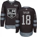 Los Angeles Kings #18 Dave Taylor Black 1917-2017 100th Anniversary Stitched NHL Jersey