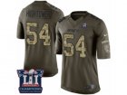 Mens Nike New England Patriots #54 Donta Hightower Limited Green Salute to Service Super Bowl LI Champions NFL Jersey