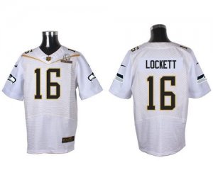 2016 Pro Bowl Nike Seattle Seahawks #16 Tyler Lockett white jerseys(Elite)