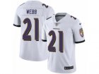 Mens Nike Baltimore Ravens #21 Lardarius Webb Vapor Untouchable Limited White NFL Jersey