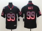 Nike Texans #99 Watt Black USA Flag Fashion Color Rush Limited Jersey