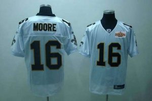 new orleans saints #16 moore white[champions patch]