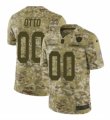 Mens Nike Oakland Raiders #00 Jim Otto Limited Camo 2018 Salute to Service NFL Jersey