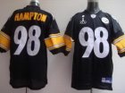 Pittsburgh Steelers #98 Casey Hampton Super Bowl XLV black