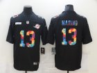 Mens Miami Dolphins #13 Dan Marino Multi-Color Black 2020 NFL Crucial