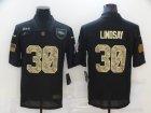 Nike Broncos #30 Phillip Lindsay Black Camo 2020 Salute To Service Limited Jersey