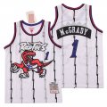 Raptors #1 Tracy McGrady White 1998-99 Hardwood Classics Jersey