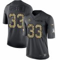 Mens Nike Minnesota Vikings #33 Michael Griffin Limited Black 2016 Salute to Service NFL Jersey