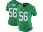 Women Nike Philadelphia Eagles #56 Chris Long Limited Green Rush NFL Jersey