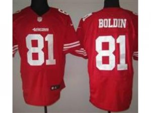 Nike NFL San Francisco 49ers #81 Anquan Boldin Red Jerseys(Elite)