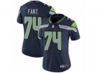 Women Nike Seattle Seahawks #74 George Fant Vapor Untouchable Limited Steel Blue Team Color NFL Jersey