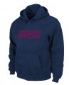 New York Giants Authentic Logo Pullover Hoodie D.Blue