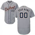 Detroit Tigers Gray Mens Customized Flexbase Jersey