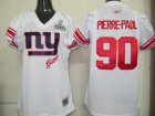New York Giants 90 Pierre-Paul White 2012 Super Bowl XLVI