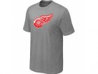 NHL Detroit Red Wings Big & Tall Logo L.Grey T-Shirt