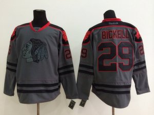 NHL chicago blackhawks #29 Bryan Bickell Charcoal Cross Check Jerseys