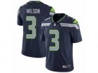 Mens Nike Seattle Seahawks #3 Russell Wilson Vapor Untouchable Limited Steel Blue Team Color NFL Jersey