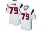 Mens Nike Houston Texans #79 Jeff Allen Game White NFL Jersey