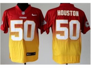 Nike Kansas City Chiefs #50 Justin Houston Red Yellow(Elite II Drift Fashion)