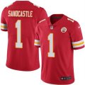 Nike Kansas City Chiefs #1 Leon Sandcastle Red Mens Stitched NFL Limited Rush Jersey