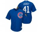 Mens Chicago Cubs #41 John Lackey 2017 Spring Training Cool Base Stitched MLB Jersey