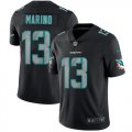 Nike Dolphins #13 Dan Marino Black Impact Rush Limited Jersey