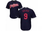 Youth Majestic Cleveland Indians #9 Carlos Baerga Replica Navy Blue Alternate 1 Cool Base MLB Jersey