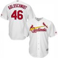 Cardinals #46 Paul Goldschmidt White Cool Base Jersey