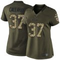 Women's Nike Chicago Bears #37 Bryce Callahan Limited Green Salute to Service NFL Jersey