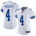 Womens Nike Dallas Cowboys #4 Dak Prescott Vapor Untouchable Limited White NFL Jersey
