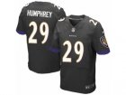 Mens Nike Baltimore Ravens #29 Marlon Humphrey Elite Black Alternate NFL Jersey