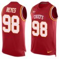 Mens Nike Kansas City Chiefs #98 Kendall Reyes Limited Red Player Name & Number Tank Top NFL Jersey
