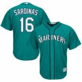 Mens Majestic Seattle Mariners #16 Luis Sardinas Replica Teal Green Alternate Cool Base MLB Jersey