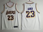 Lakers #23 Lebron James White Nike Swingman Jersey