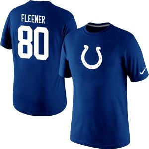 Nike Indianapolis Colts #80 Coby Fleener Name & Number T-Shirt blue