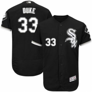 Men\'s Majestic Chicago White Sox #33 Zach Duke Black Flexbase Authentic Collection MLB Jersey