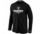 NIKE Oakland Raiders Critical Victory Long Sleeve T-Shirt Black