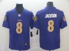 Nike Ravens #8 Lamar Jackson Purple Color Rush Limited Jersey