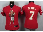 Nike Womens Kansas City Chiefs #7 Cassel Red Portrait Fashion Game Jerseys
