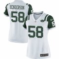 Women's Nike New York Jets #58 Erin Henderson Limited White NFL Jersey