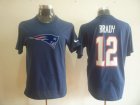 New England Patriots 12 Tom Brady Name & Number T-Shirt