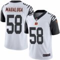 Mens Nike Cincinnati Bengals #58 Rey Maualuga Limited White Rush NFL Jersey