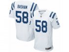 Mens Nike Indianapolis Colts #58 Tarell Basham Elite White NFL Jersey